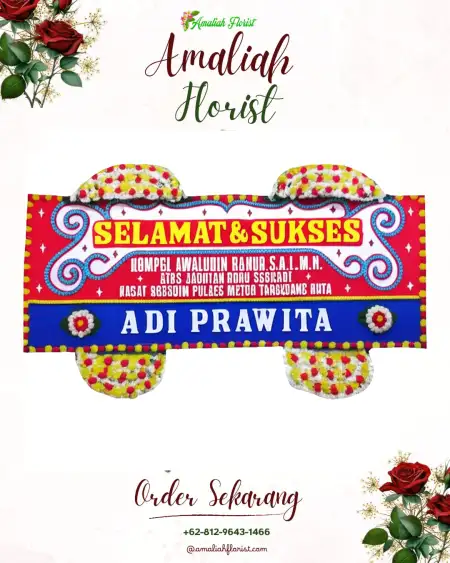 Papan Bunga Ucapan Selamat Bayah